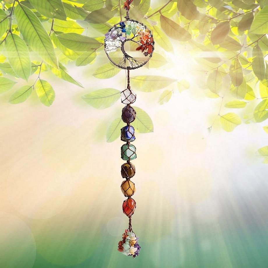 eStore Hängende Dekoration mit Chakra-Kristallen  