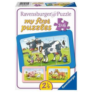 Ravensburger  Puzzle Ravensburger Gute Tierfreunde 3 X 6 Teile 