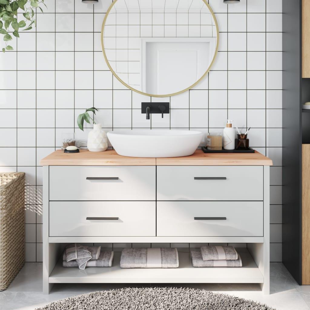 VidaXL  Comptoir de salle de bain bois de chêne 