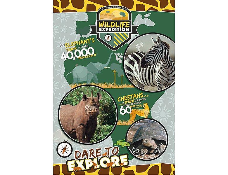 Clementoni  Puzzle Wildlife Expedition (180Teile) 