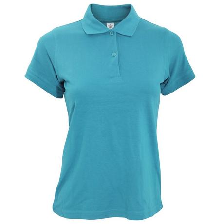 B and C Safran Kurzarm Poloshirt  