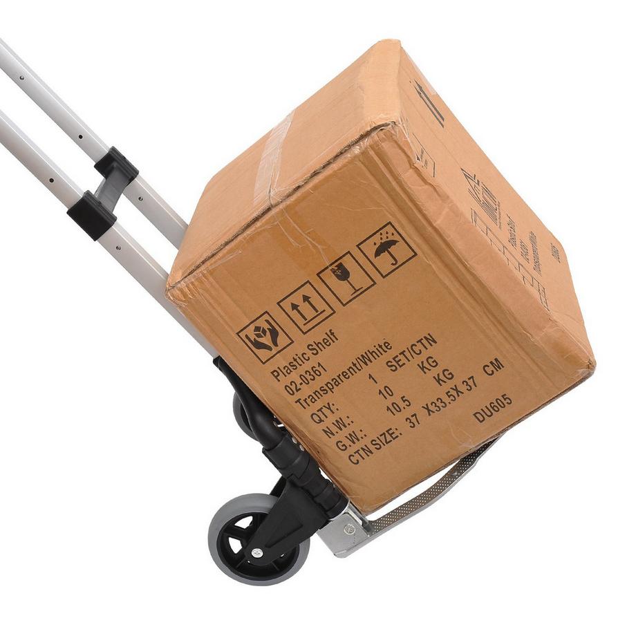 Northio  Diable En Aluminium Diable Pliable Chariot De Gerbage En Aluminium Capacité De Charge Max. 70 Kg 