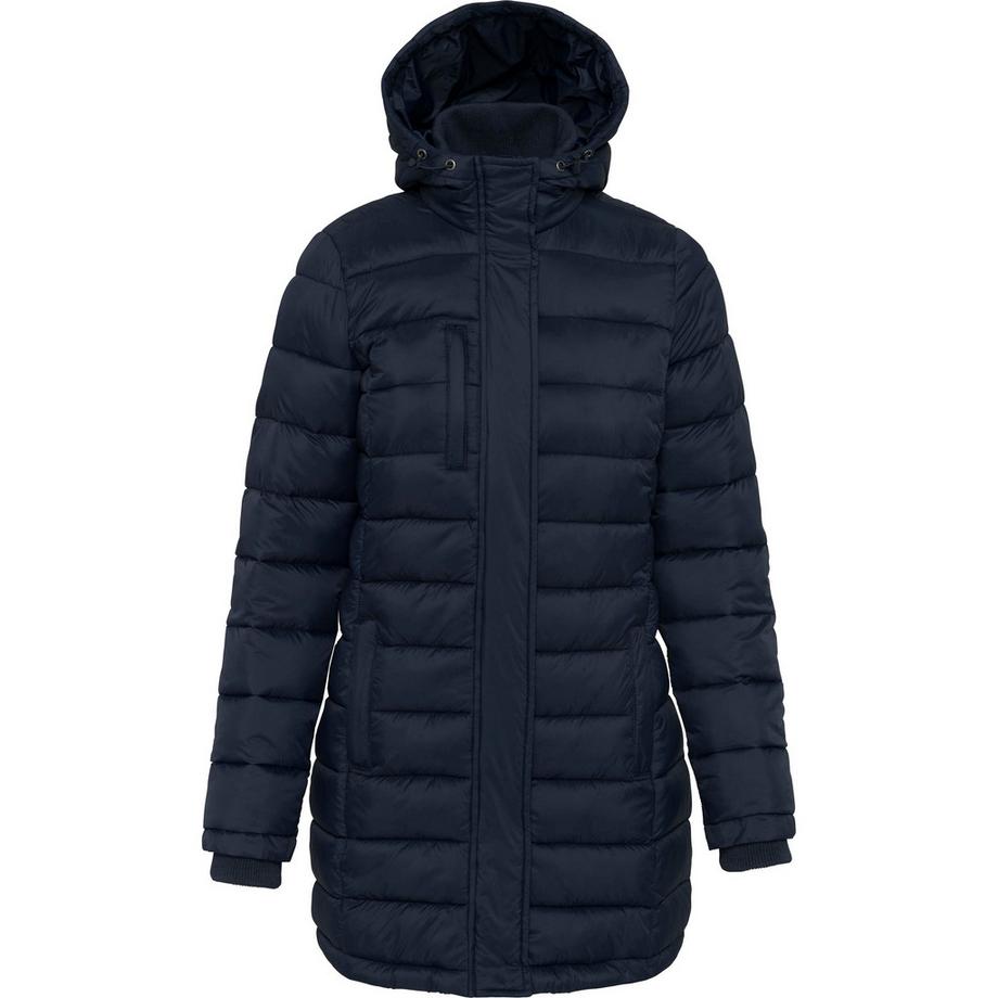 leichte damen-parka mit kapuze