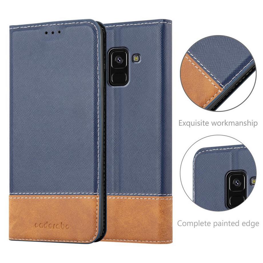 Cadorabo  Hülle für Samsung Galaxy A8 2018 Magnetverschluss, Standfunktion 