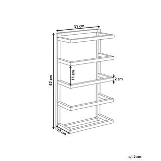 Beliani Portasciugamani da parete en Acciaio Moderno CINTRA  