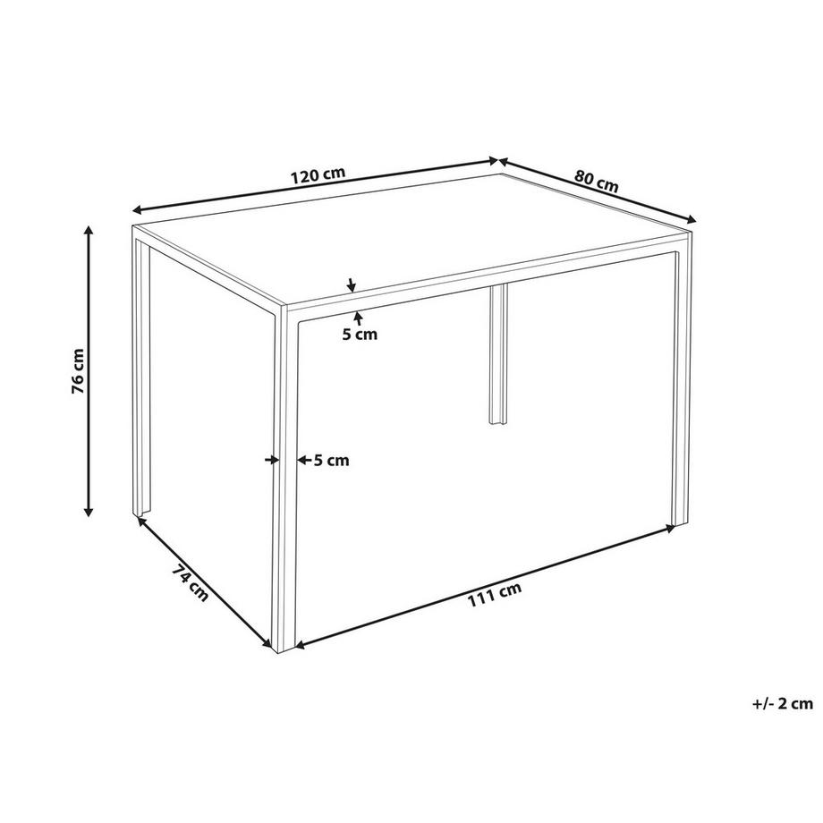 Beliani Table de repas en MDF  NEWFIELD  