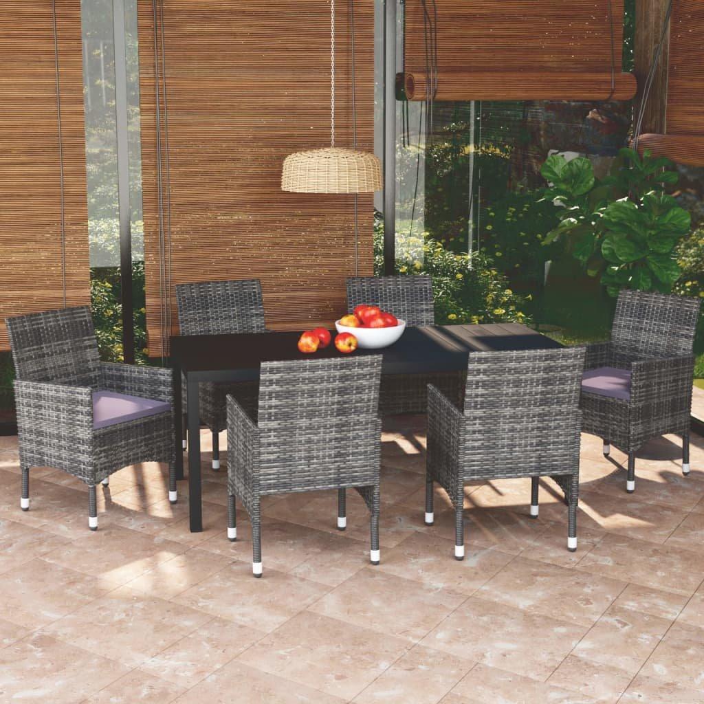 VidaXL Essgruppe poly-rattan  