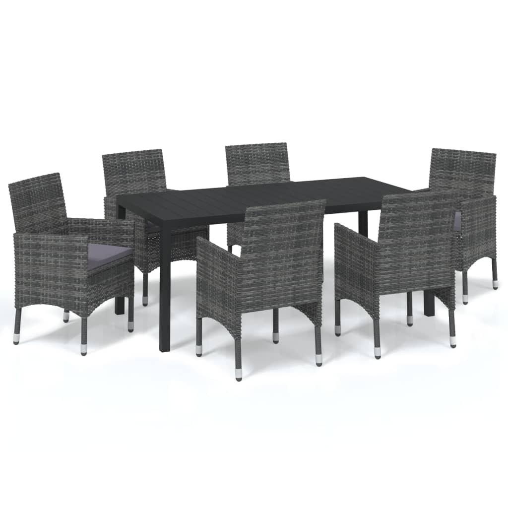 VidaXL Essgruppe poly-rattan  