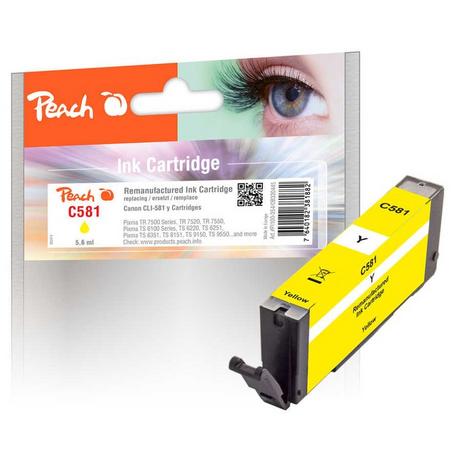 Peach  Tinte Canon CLI-581, 2105C001 5.6 ml, yellow 