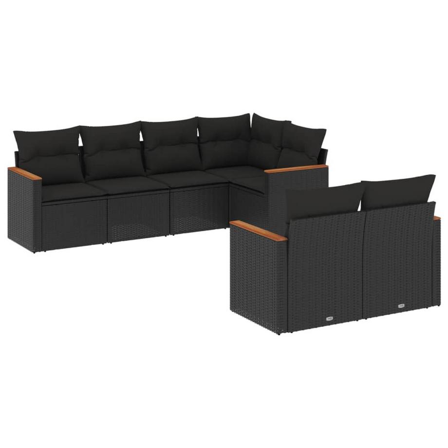 set divano da giardino Polirattan