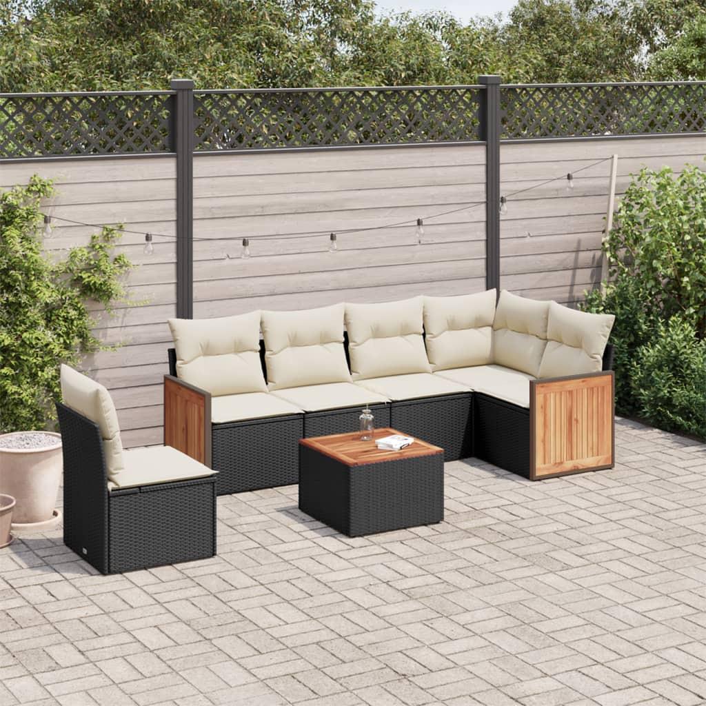 VidaXL set divano da giardino Polirattan  