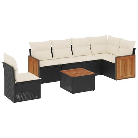 VidaXL set divano da giardino Polirattan  