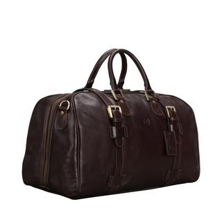 Maxwell Scott  FleroM - Leder Handgepäck Reisetasche 