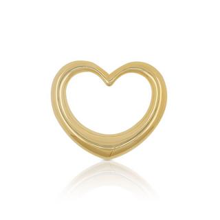 MUAU Schmuck  Pendentif coeur balancé or jaune 750, 23 x20mm 