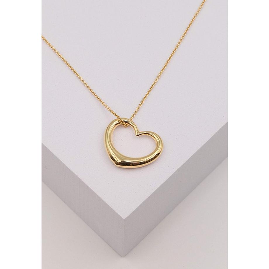 MUAU Schmuck  Anhänger swinging heart Gelbgold 750, 23 x20mm 