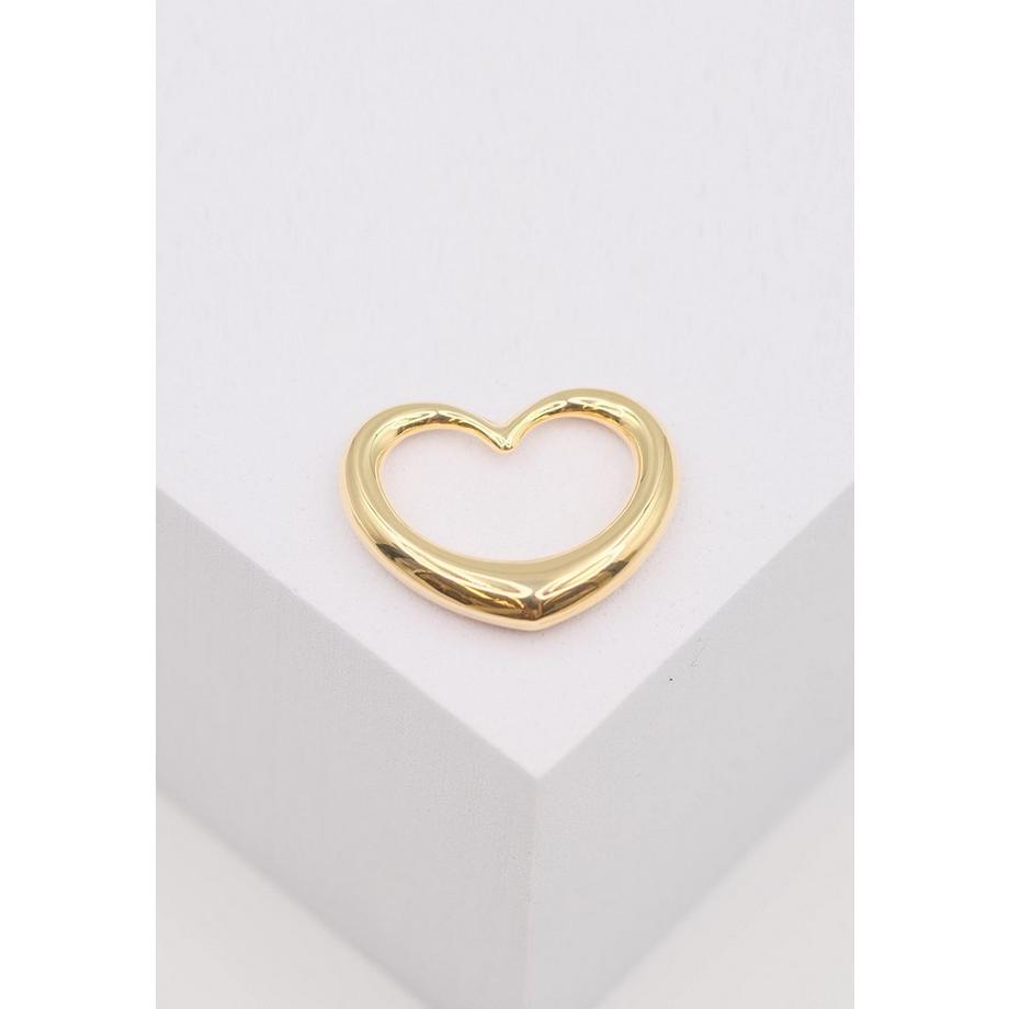 MUAU Schmuck  Anhänger swinging heart Gelbgold 750, 23 x20mm 