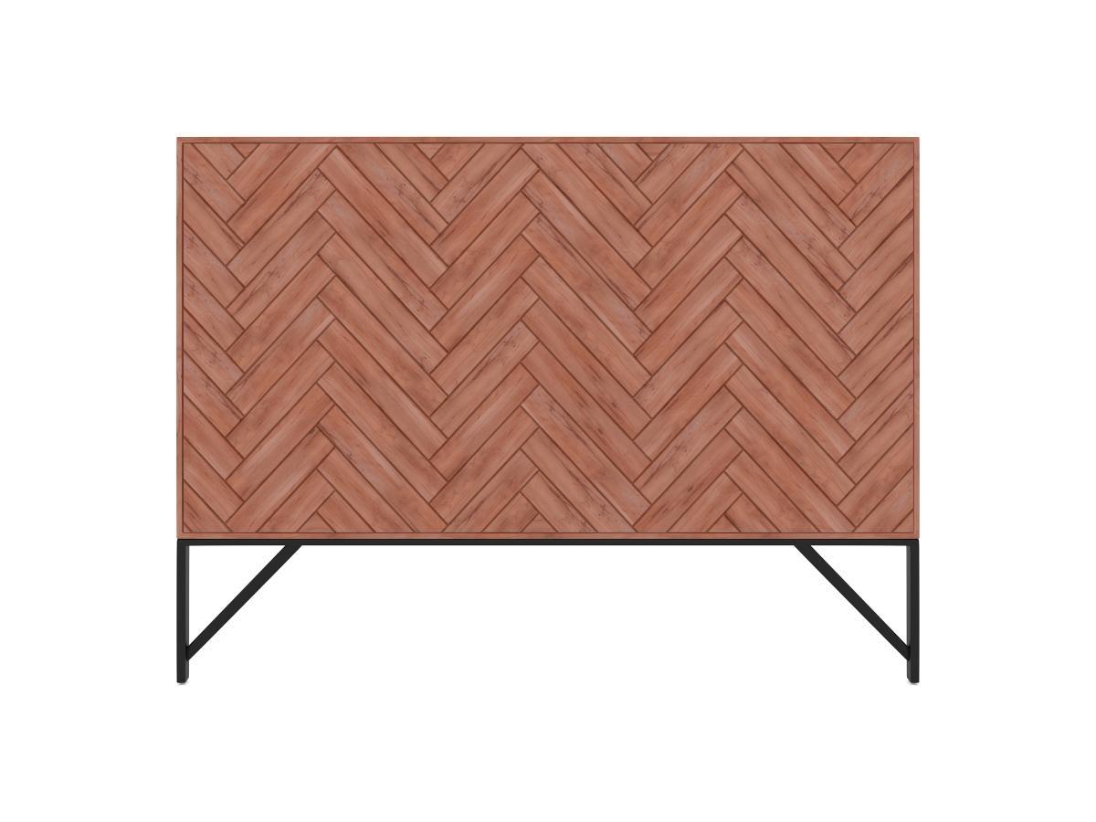 Image of Bett-Kopfteil 170 cm - Akazienholz & Metall - Holzfarben & Schwarz - VEDILA Bett-Kopfteil 170 cm - Akazienholz & Metall - Holzfarben & Schwarz - VEDILA