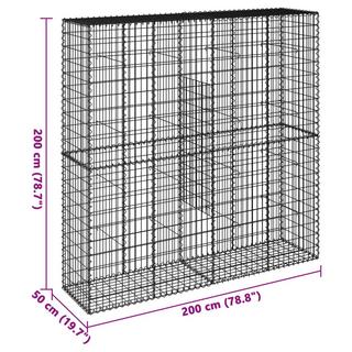 VidaXL Panier gabion fer  