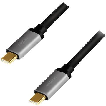 USB-C-Kabel USB 3.2 Gen2 PD 3.0 100 W 10 Gbit/s 4K/60 Hz Alu 1 m
