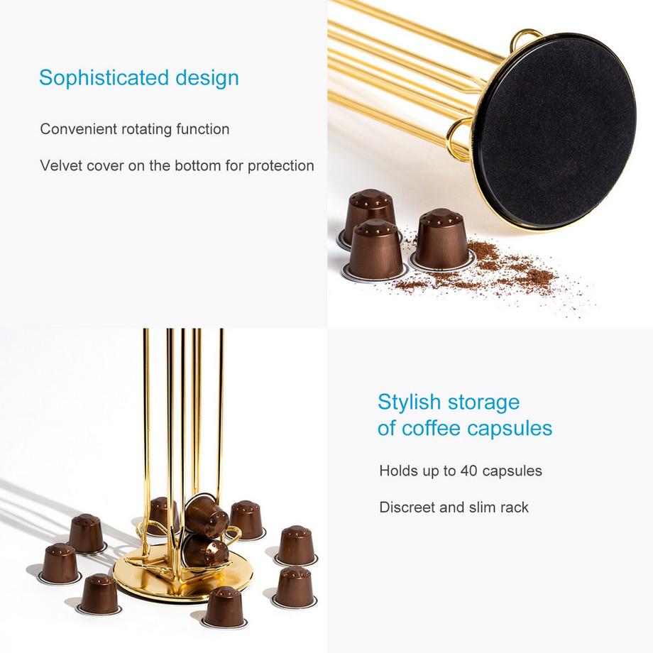 Intirilife  Intirilife Porte-capsules de café compatible avec capsules Nespresso (40 pièces) 