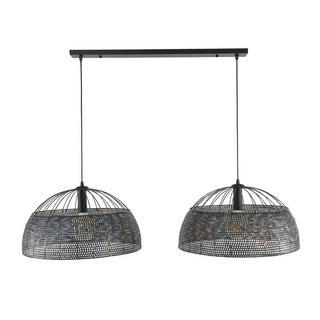 mutoni Lampe suspendue 2L Armor 60 brun-noir  