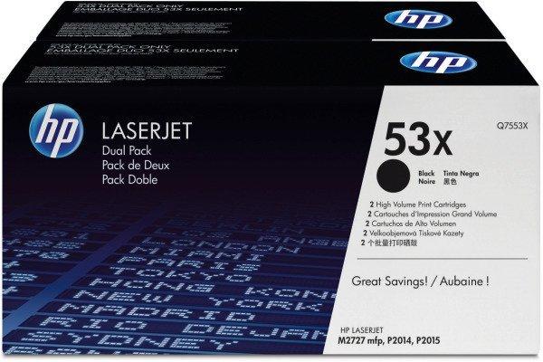 Hewlett-Packard  HP Toner-Modul 53X schwarz Q7553XD LaserJet P2015 2 Stück 