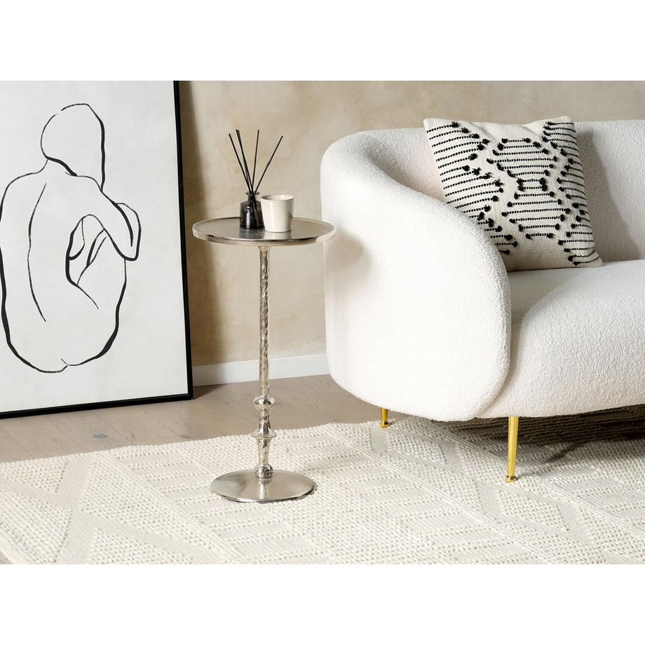 Beliani Beistelltisch aus Aluminium  MEDA  