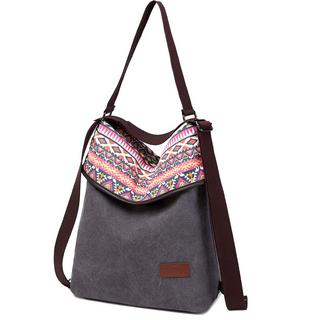 Only-bags.store Canvas Umhängetasche Rucksack Handtasche Vintage Anti-Diebstahl Hobo Tasche  