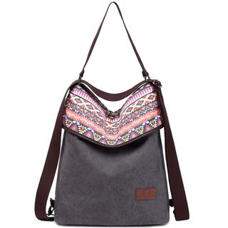 Only-bags.store Canvas Umhängetasche Rucksack Handtasche Vintage Anti-Diebstahl Hobo Tasche  