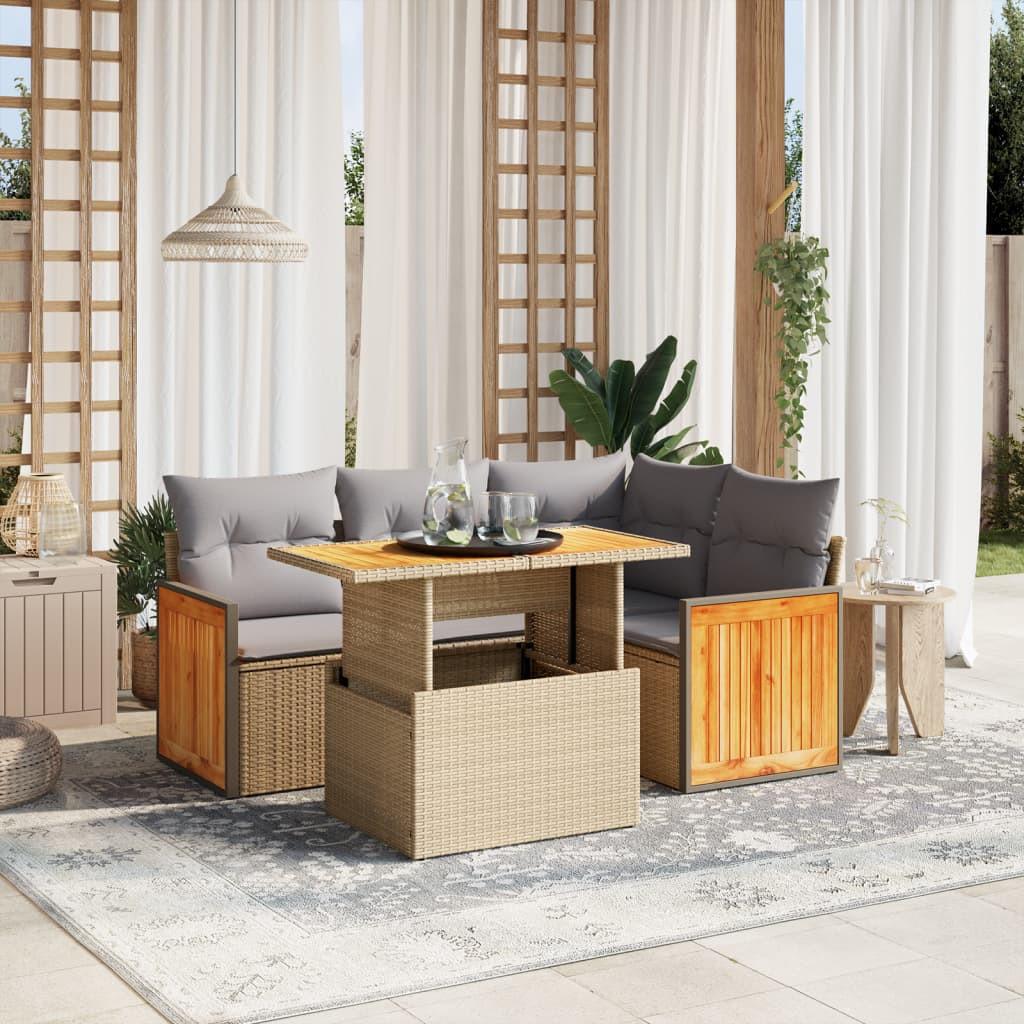 VidaXL Garten sofagarnitur poly-rattan  