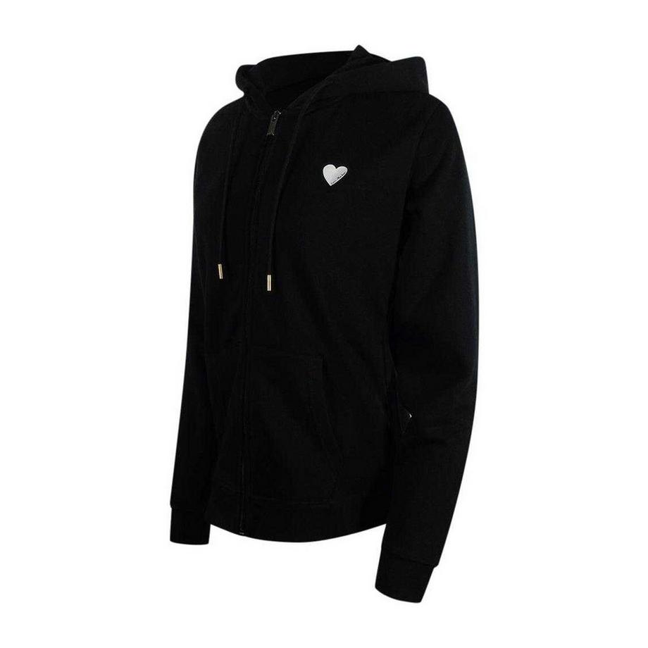 LOVE MOSCHINO Felpa con Cappuccio e Zip Intera Manica Lunga  