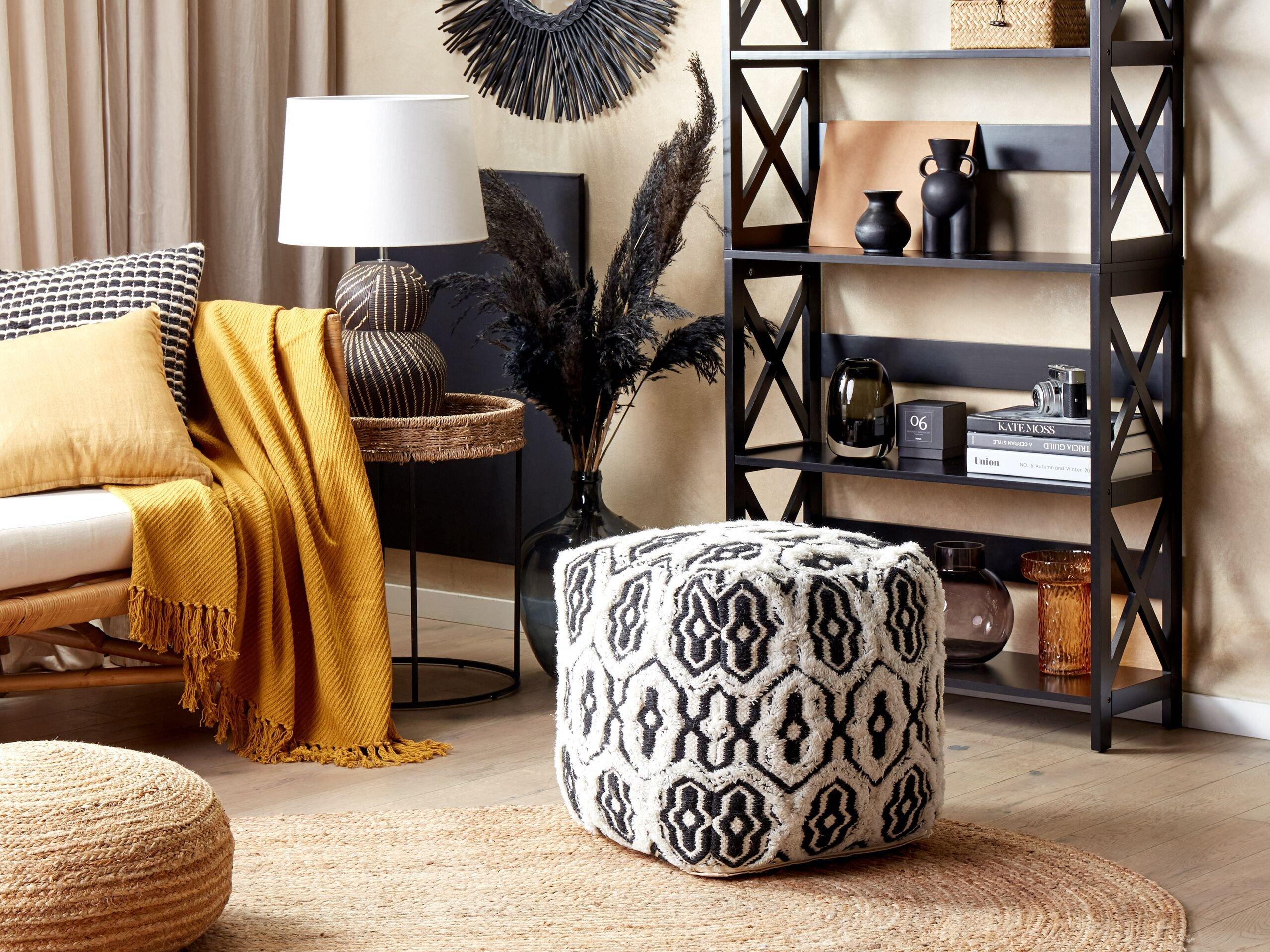 Beliani Pouf en Cotone Boho ORAI  