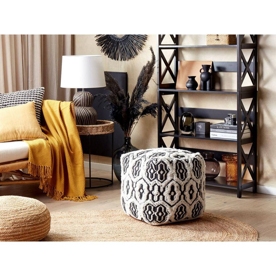 Beliani Pouf en Coton Boho ORAI  