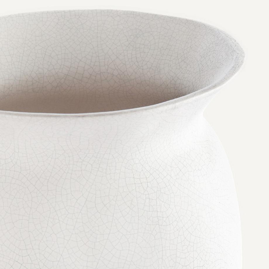 AM.PM Vase Estre aus Craquelé-Steingut  