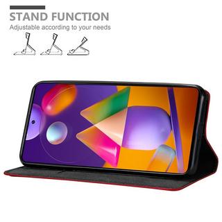 Cadorabo  Housse compatible avec Samsung Galaxy M31s - Coque de protection avec fermeture magnétique, fonction de support et compartiment pour carte 