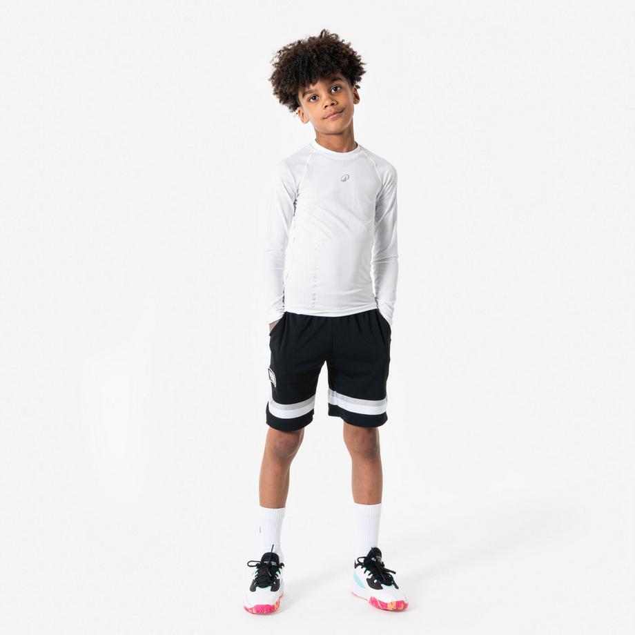 TARMAK  Sous-vêtement enfant basketball manches longues polyester 