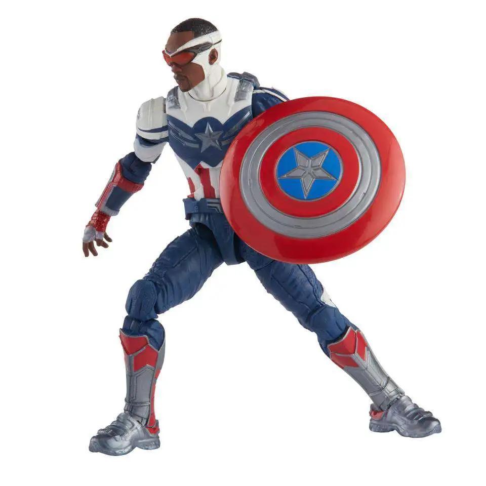 Hasbro  The Falcon and the Winter Soldier Marvel Legends Captain America Flight Gear Series Captain America Action Figure [Disney Plus] 