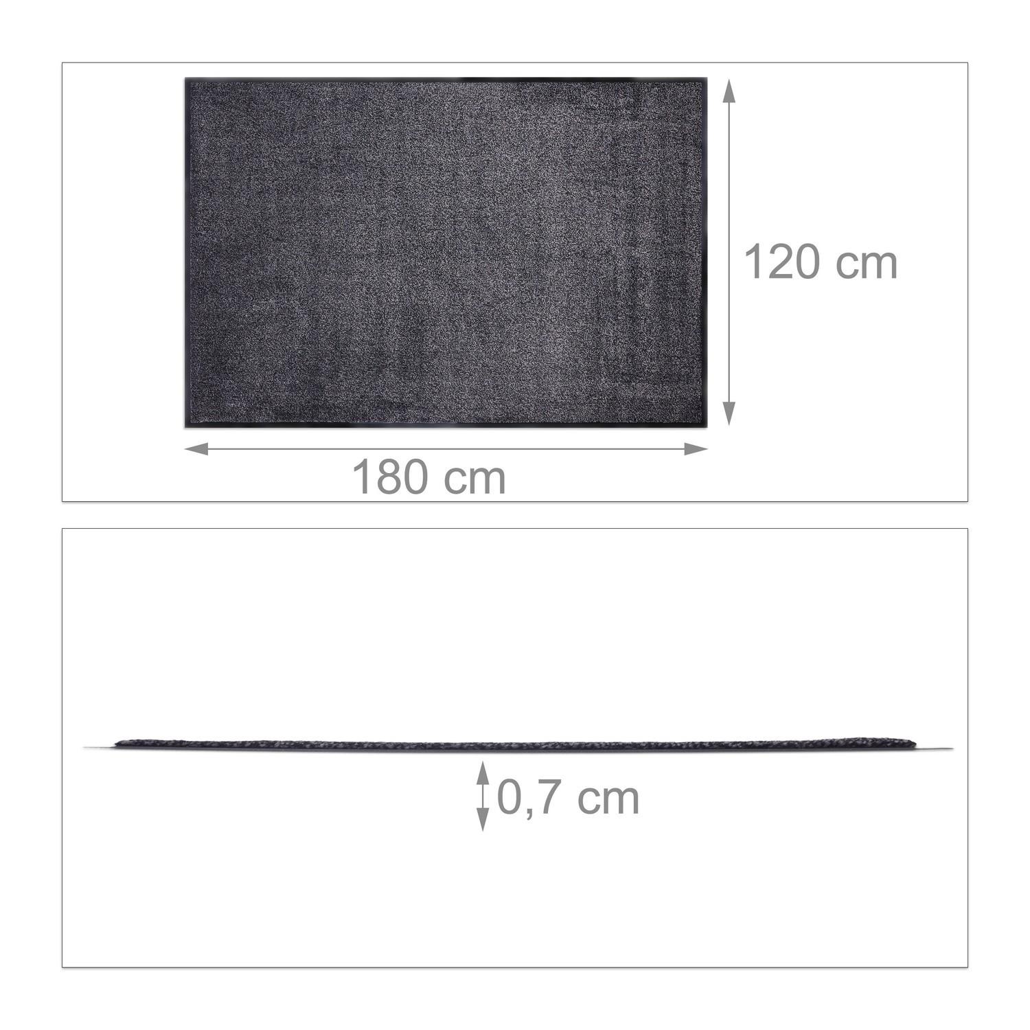 Northix Tappetino raccogli-sporco grigio  