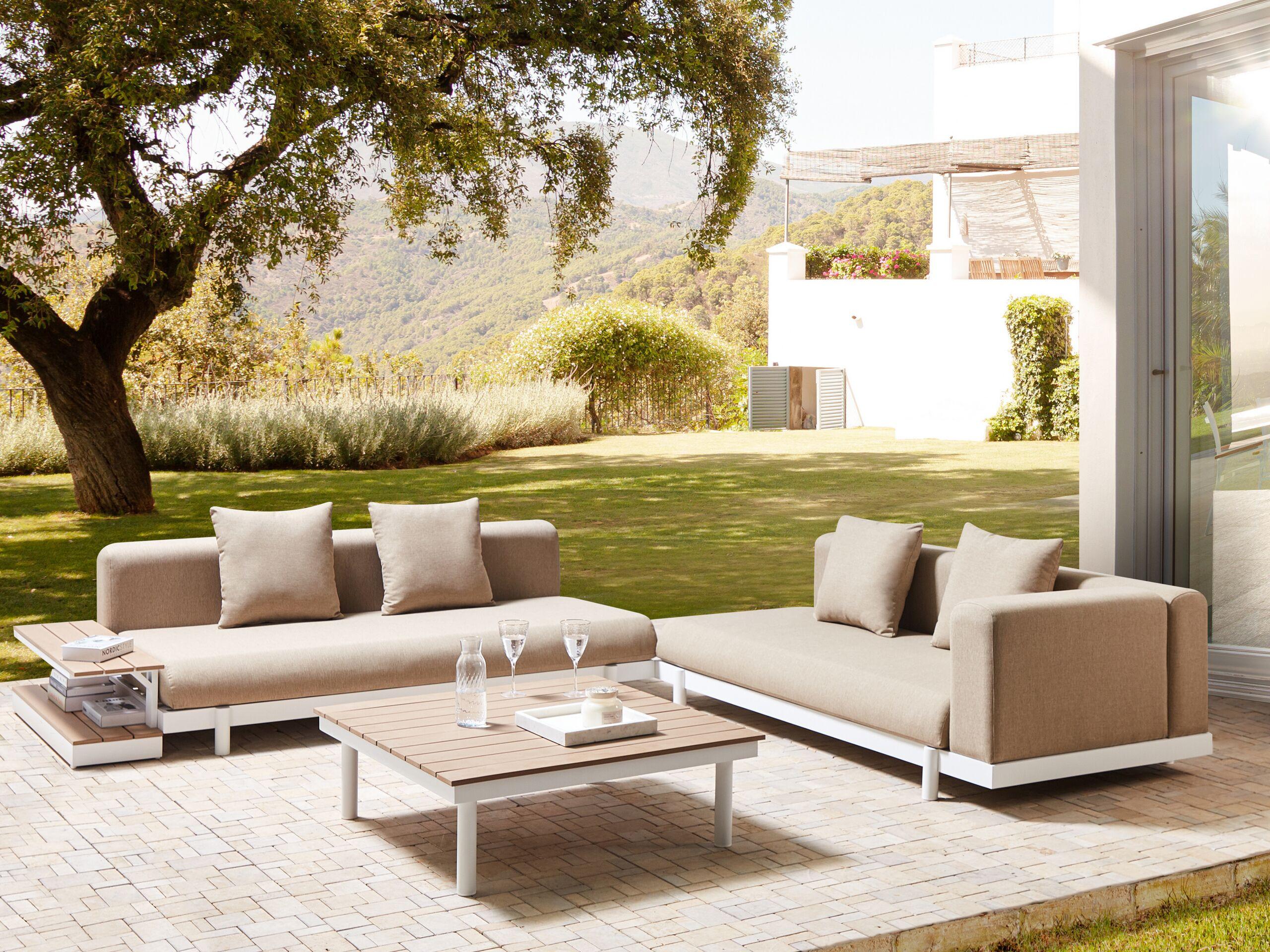 Beliani Lounge Set mit Tisch aus Polyester Modern MISSANELLO  