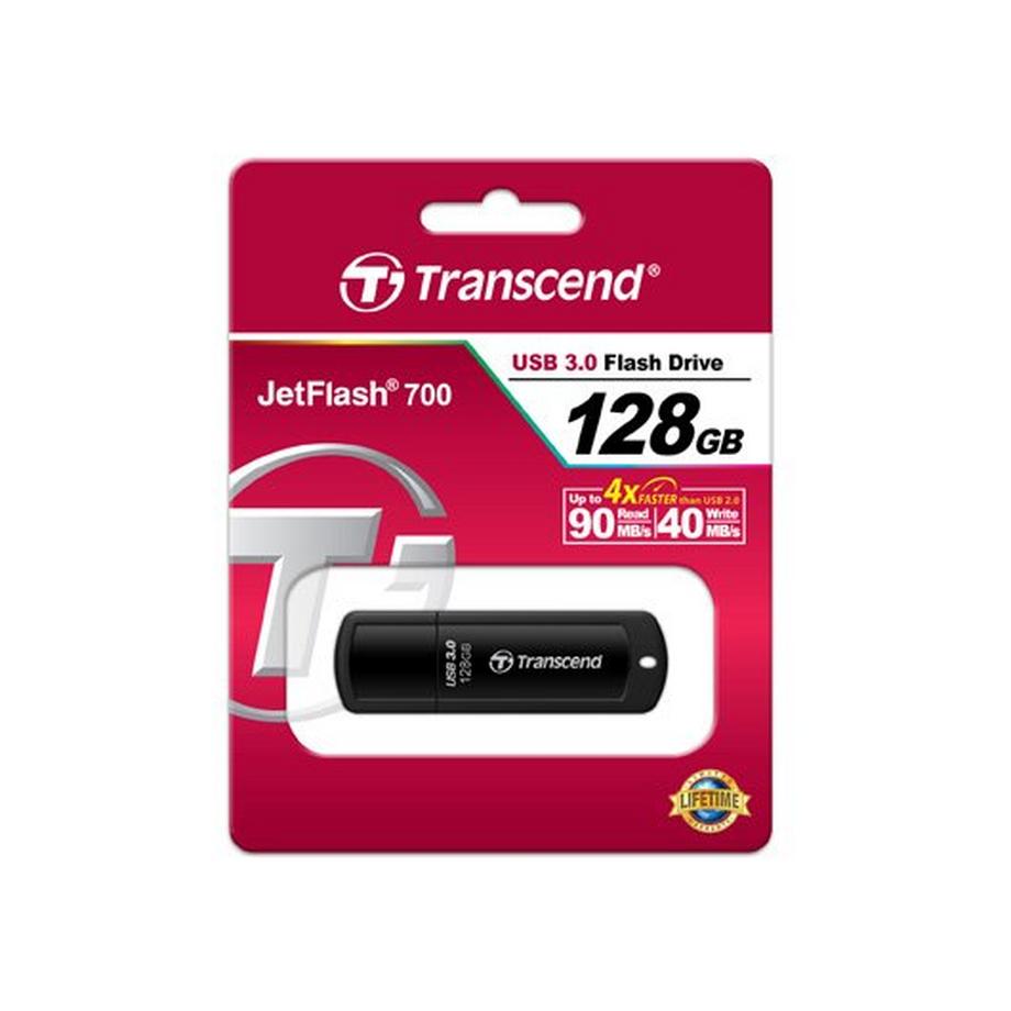 B2X  Transcend JetFlash 700 USB 3.0-Speicherstick, 128 GB 