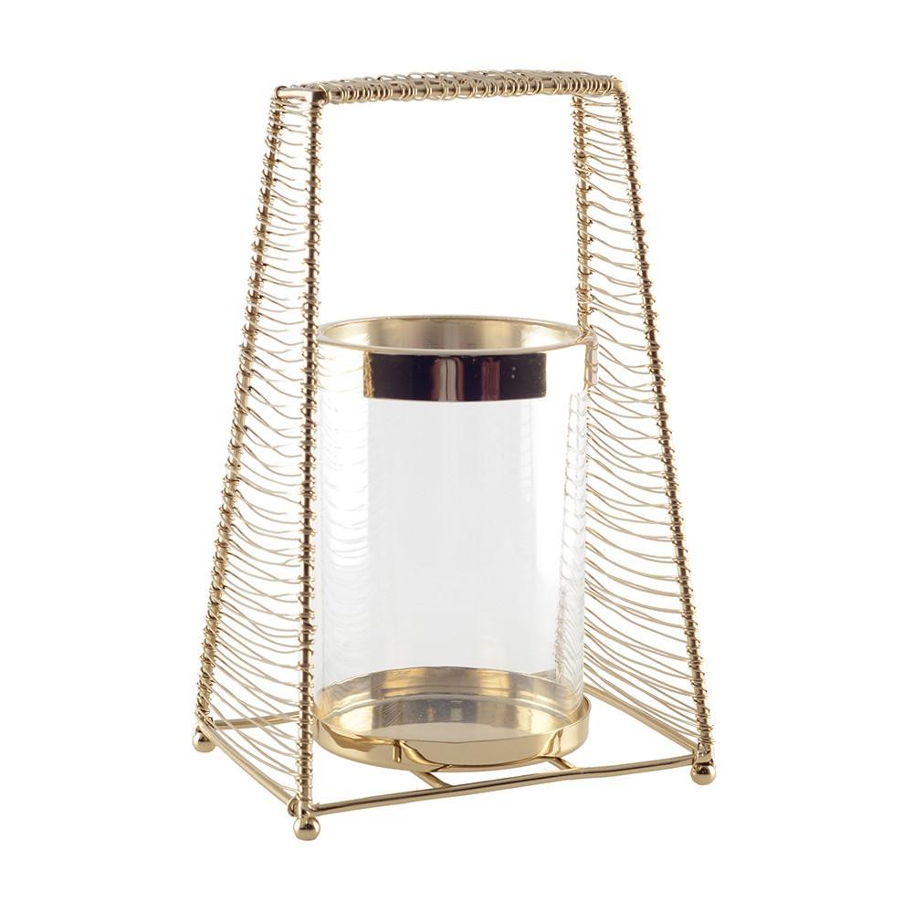 Image of Kerzenständer Goldener Faden 16x12x25cm Unisex ONE SIZE