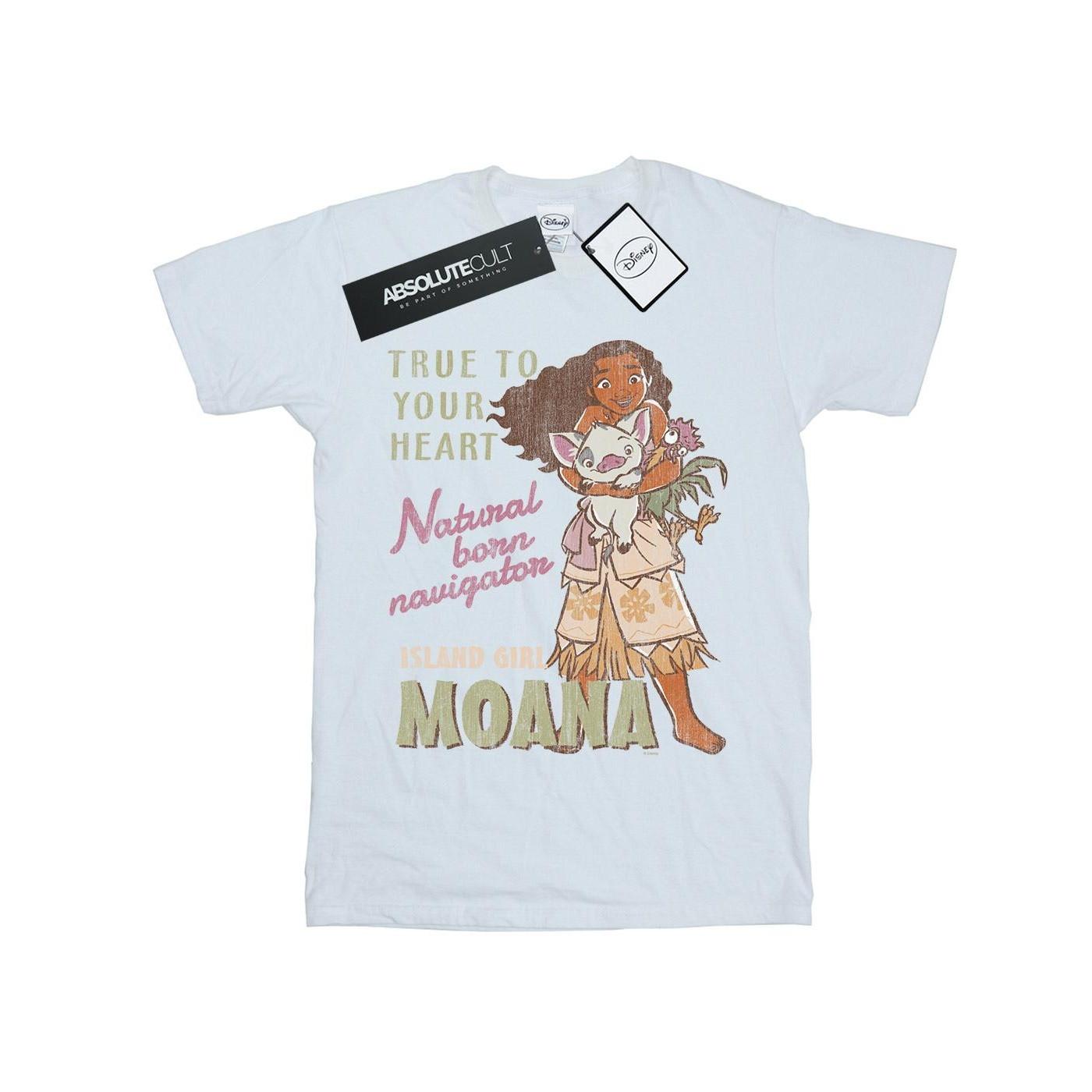 Image of Moana Natural Born Navigator Tshirt Damen Weiss XL