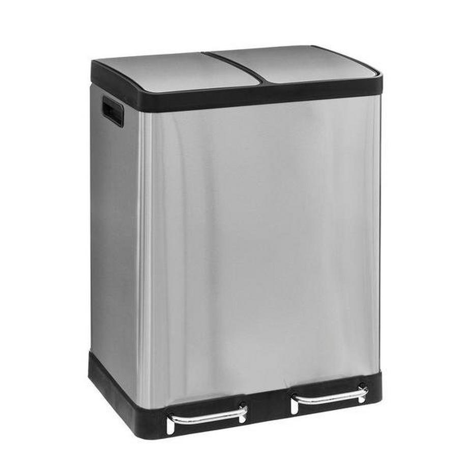 Northio Sortierbehälter mit 2 Fächern - Edelstahl  