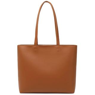 Only-bags.store  Henkeltaschen, einfache Handtaschen PU Leder Shopper Tasche für Arbeit, Schule, Einkaufen mit Reißverschluss und Innentasche 