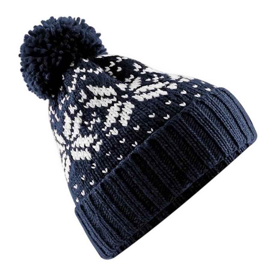 Beechfield Bonnet Snowstar à Pompon  
