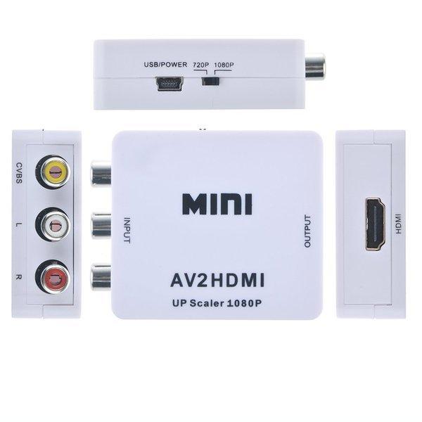 eStore  Mini AV zu HDMI Video Converter Adapter 720p 1080p 