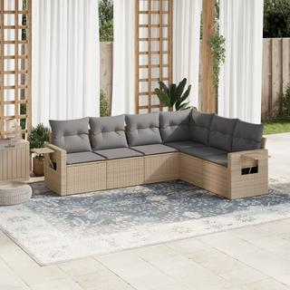 VidaXL set divano da giardino Polirattan  