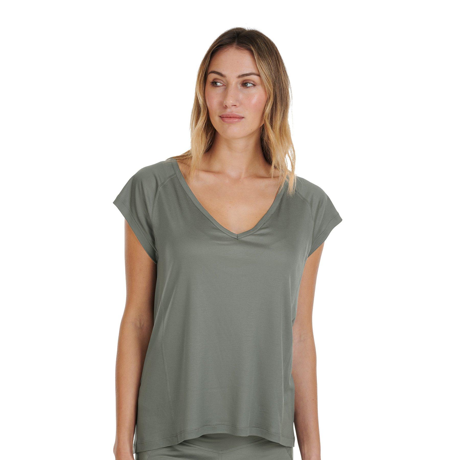 Image of Stay Cool Pyjama T-shirt Nattcool Damen Militärgrün M