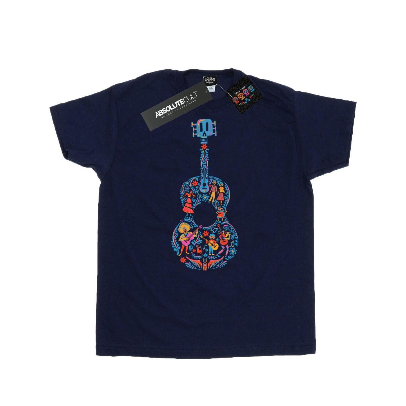Image of Coco Guitar Pattern Tshirt Herren Marine XL