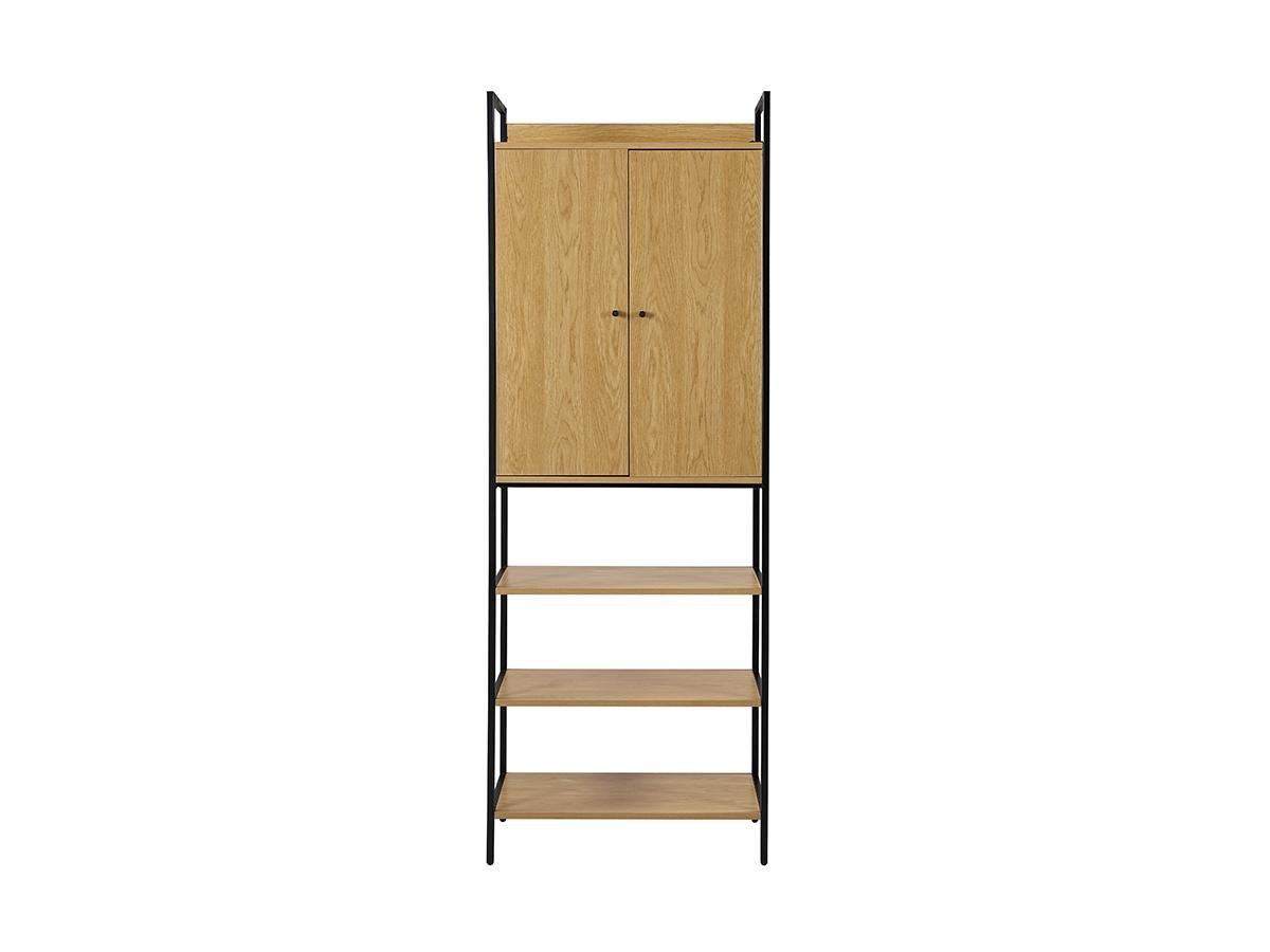 Vente-unique Garderobe TAPORA 2 Türen 3 Regale 1 Garderobe Eiche  